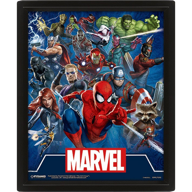 Marvel - Cinematic Icons Framed 3D Lenticular Poster