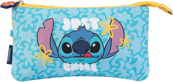 Disney - Lilo And Stitch 3 Compartments Kids Pencil Case