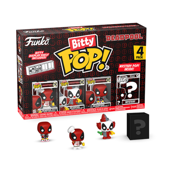 Marvel - Funko Bitty Pop! Series 1 Deadpool Backyard Griller 4pk