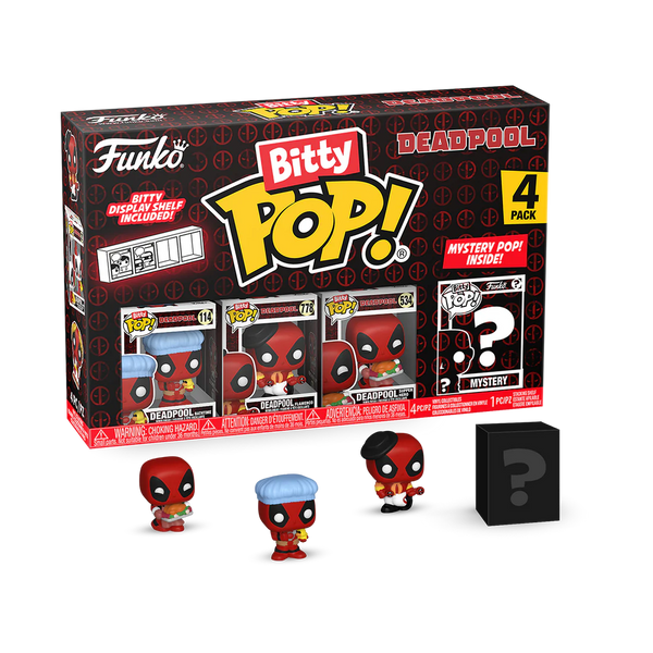 Marvel - Funko Bitty Pop! Series 2 Deadpool Bathtime 4pk