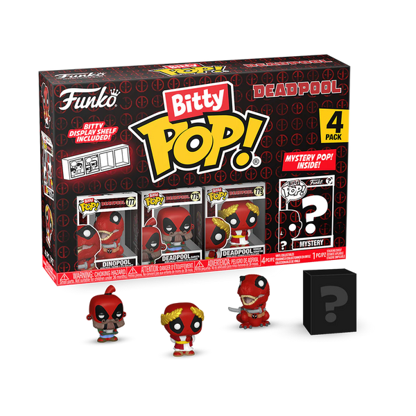 Marvel - Funko Bitty Pop! Series 3 Deadpool Dinopool 4pk