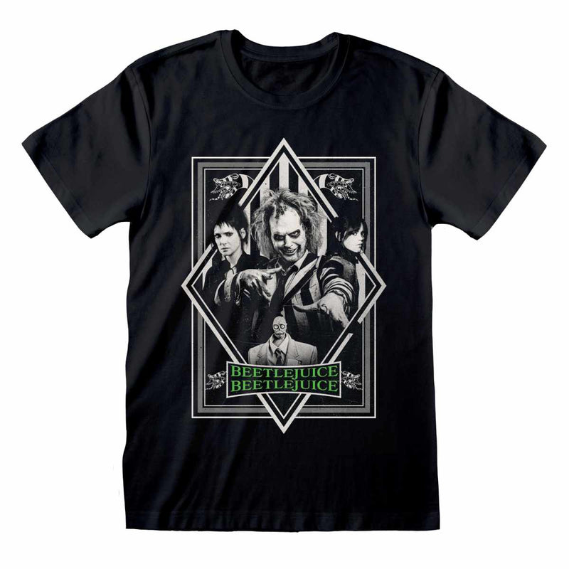 Beetlejuice - BW Poster Black Unisex T-Shirt