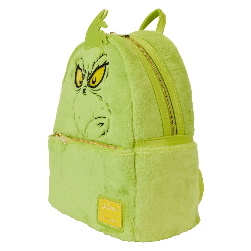 Dr. Seuss - Loungefly How The Grinch Stole Christmas! Plush Cosplay Light Up Mini Backpack