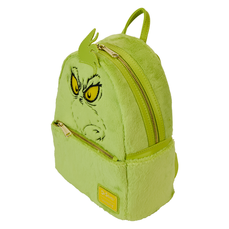 Dr. Seuss - Loungefly How The Grinch Stole Christmas! Plush Cosplay Light Up Mini Backpack