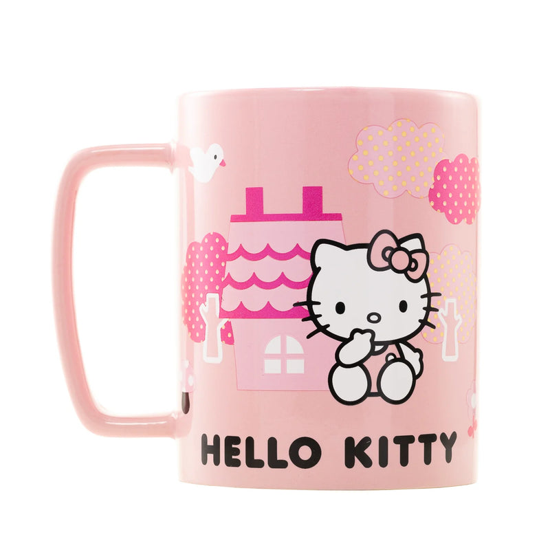 Sanrio - Hello Kitty Pink Bow Face Icon Fuzzy Mug