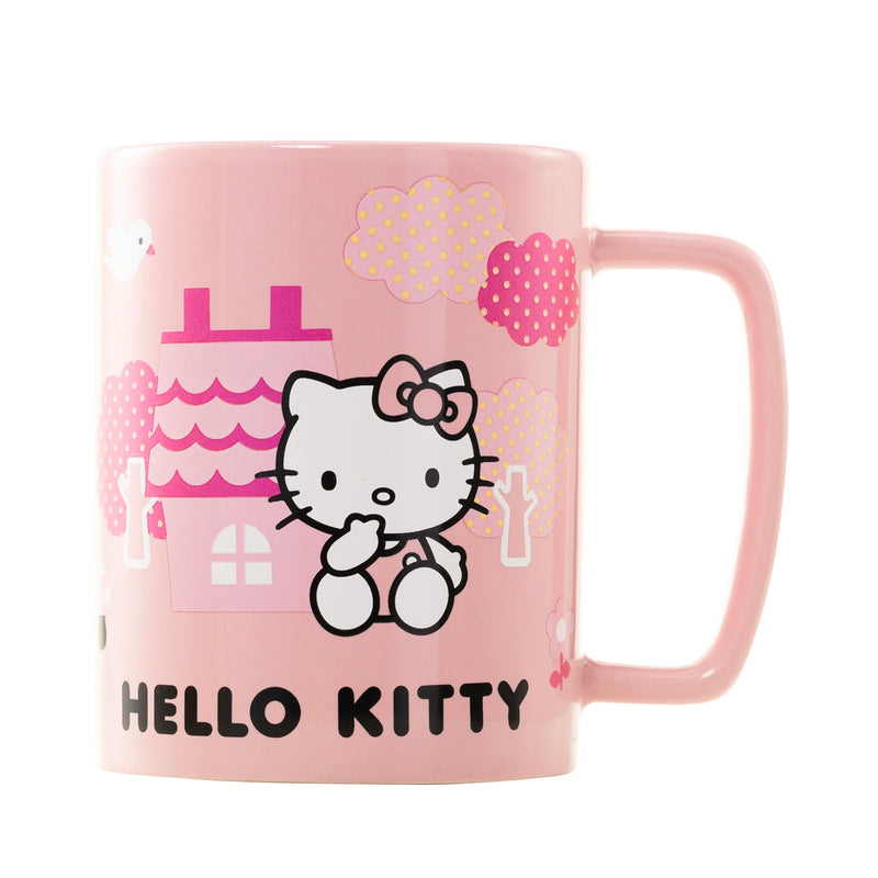 Sanrio - Hello Kitty Pink Bow Face Icon Fuzzy Mug