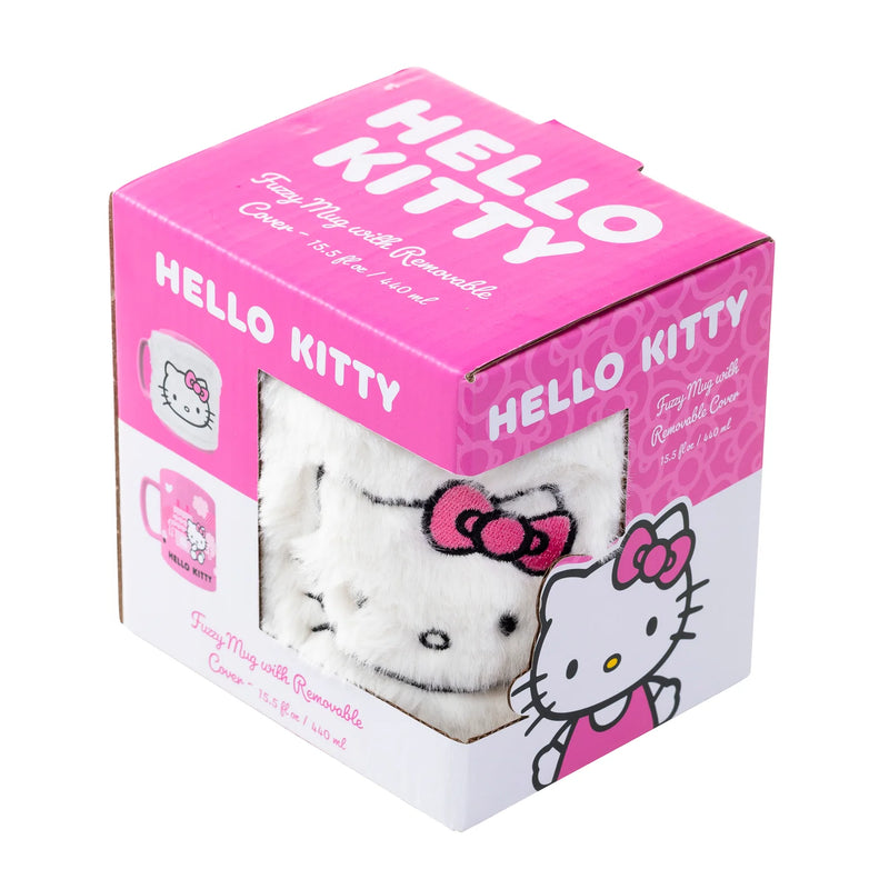 Sanrio - Hello Kitty Pink Bow Face Icon Fuzzy Mug