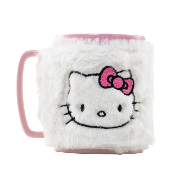 Sanrio - Hello Kitty Pink Bow Face Icon Fuzzy Mug