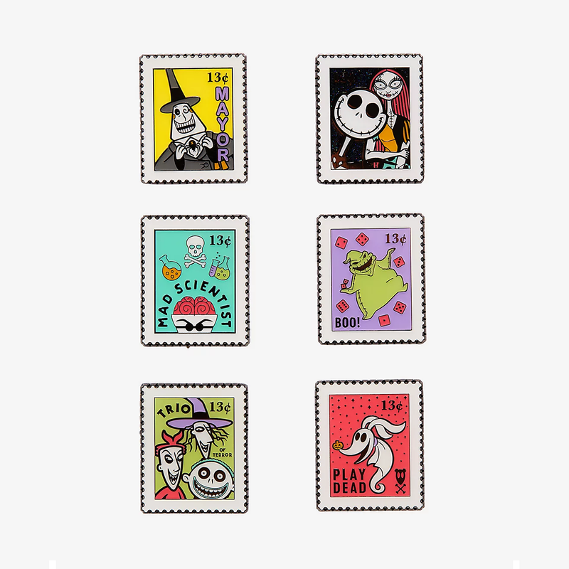 Disney - Loungefly The Nightmare Before Christmas Stamps Blind Box Pins