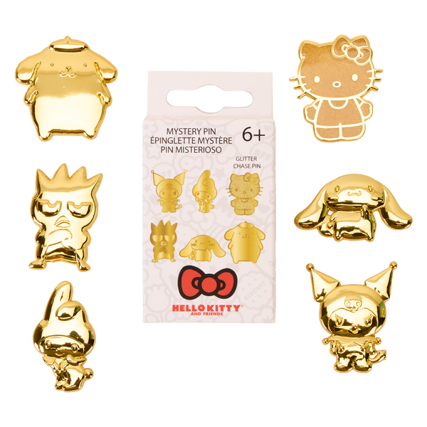 Sanrio - Loungefly Hello Kitty Gold 50th Anniversary Blind Box Enamel Pin