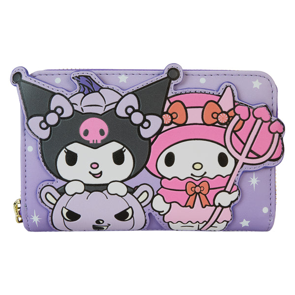 Sanrio - Loungefly Kuromi Pumpkin Zip Around Purse