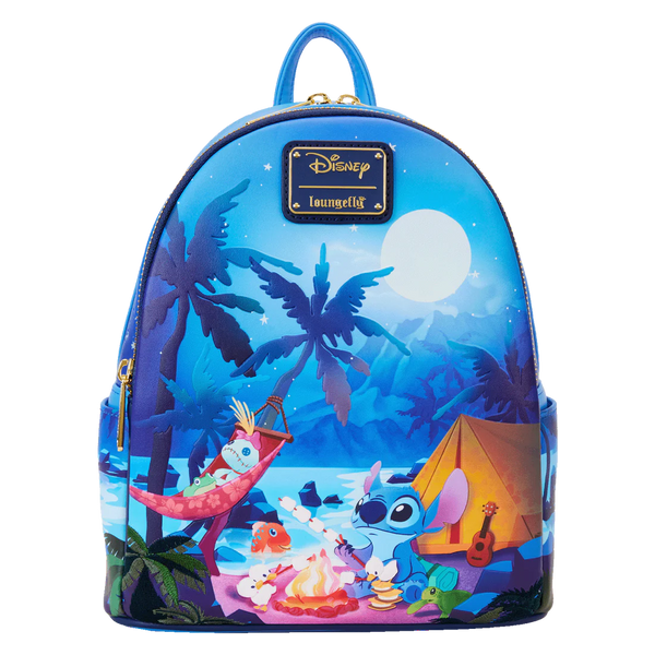 Disney - Loungefly Lilo and Stitch Camping Cuties Mini Backpack
