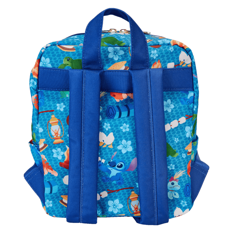 Disney - Loungefly Lilo and Stitch Camping Cuties Nylon Mini Backpack