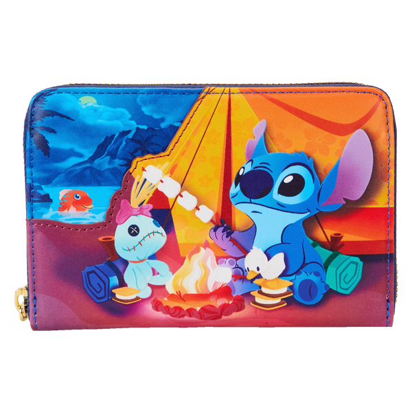 Disney - Loungefly Lilo and Stitch Camping Cuties Zip Around Purse