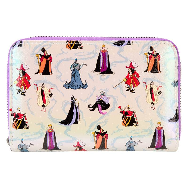 Disney - Loungefly Villains Iridescent Zip Around Purse