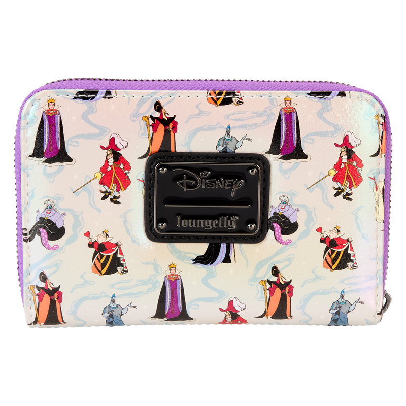 Disney - Loungefly Villains Iridescent Zip Around Purse