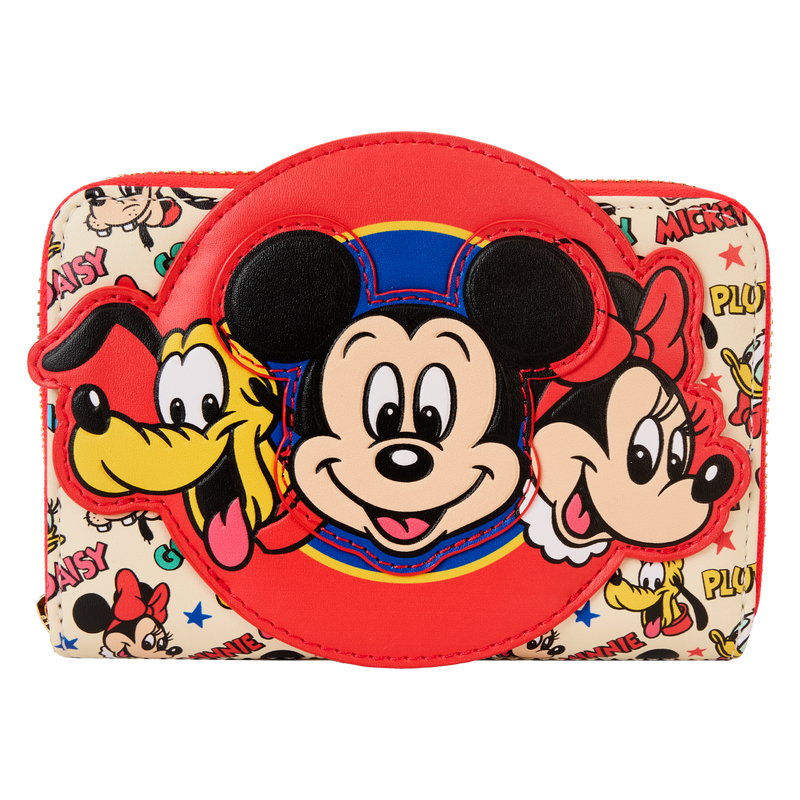 Disney - Loungefly Mickey and Friends Classic Zip Around Purse