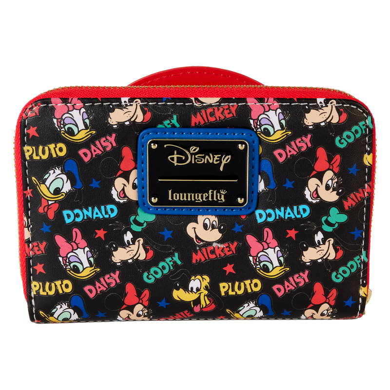 Disney - Loungefly Mickey and Friends Classic Zip Around Purse