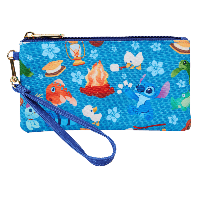 Disney - Loungefly Lilo and Stitch Camping Cuties Nylon Wristlet