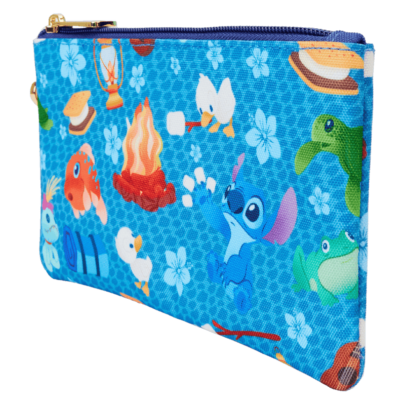 Disney - Loungefly Lilo and Stitch Camping Cuties Nylon Wristlet