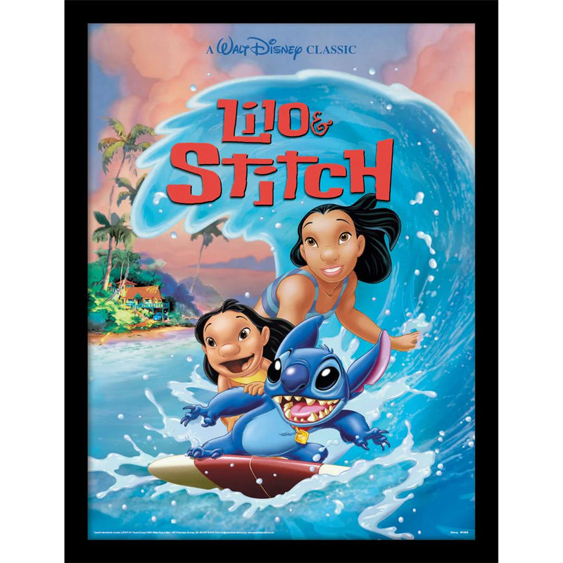 Disney - Lilo & Stitch Framed 3D Lenticular Poster