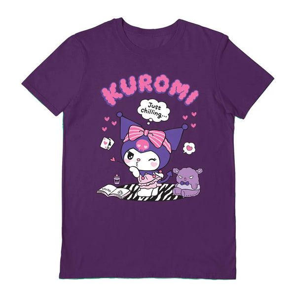 Sanrio - Kuromi Just Chillin Purple Unisex T-Shirt