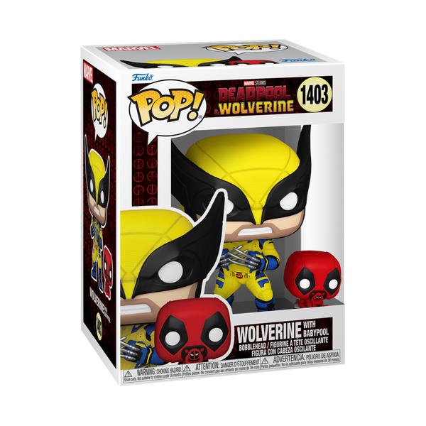 Pop! Marvel: Deadpool & Wolverine Pop! Vinyl Figure - Wolverine w/ Babypool
