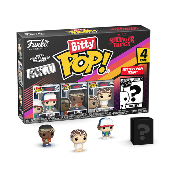 Stranger Things - Funko Bitty Pop! Series 1 Dustin 4 Pack